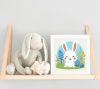 Húsvéti nyuszi tojásokkal - gyerek számfestő készlet - Számfestő.hu - 50×50cm - Keretre feszítve
