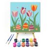 Gyönyörű tulipánok - gyerek számfestő készlet - Számfestő.hu - 20×20cm - Keret nélkül