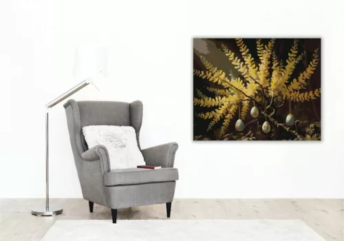 Húsvéti tojásdíszek - számfestő készlet - Számfestő.hu - 40×50cm - Keret nélkül