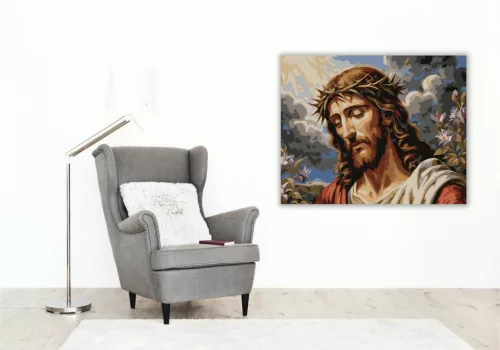 Dramatikus töviskorona - számfestő készlet - Számfestő.hu - 60×70cm - Keretre feszítve