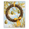 Napsütötte húsvéti koszorú - számfestő készlet - Számfestő.hu - 50×60cm - Keret nélkül