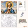 Szűz Mária tekintete - számfestő készlet - Számfestő.hu - 80×100cm - Keret nélkül