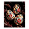Népies hímes tojások - számfestő készlet - Számfestő.hu - 40×50cm - Keretre feszítve