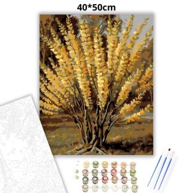 Napsütötte aranyvessző - számfestő készlet - Számfestő.hu - 40×50cm - Keret nélkül