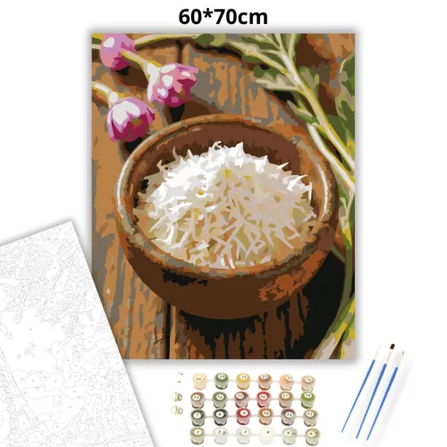 Rusztikus tormatál - számfestő készlet - Számfestő.hu - 60×70cm - Keretre feszítve