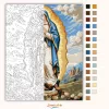Aranyfényű Mária - számfestő készlet - Számfestő.hu - 40×50cm - Keret nélkül