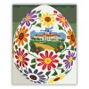 Díszített népies tojás - számfestő készlet - Számfestő.hu - 60×70cm - Keretre feszítve