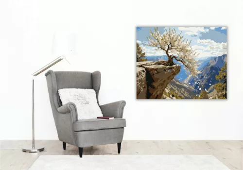 Szellős sziklapárkány - számfestő készlet - Számfestő.hu - 40×50cm - Keret nélkül