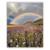 Szivárványos vadvirágmező - számfestő készlet - Számfestő.hu - 80×100cm - Keret nélkül