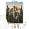 Aranyló Half Dome csendje - számfestő készlet - Számfestő.hu - 40×50cm - Keret nélkül