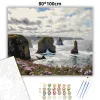 Zúgó atlanti sziklák - számfestő készlet - Számfestő.hu - 80×100cm - Keret nélkül