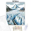 Jégtornyok völgye - számfestő készlet - Számfestő.hu - 50×60cm - Keret nélkül