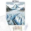 Jégtornyok völgye - számfestő készlet - Számfestő.hu - 60×70cm - Keret nélkül