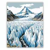 Jégtornyok völgye - számfestő készlet - Számfestő.hu - 60×70cm - Keret nélkül