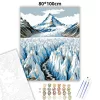 Jégtornyok völgye - számfestő készlet - Számfestő.hu - 80×100cm - Keret nélkül