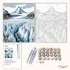 Jégtornyok völgye - számfestő készlet - Számfestő.hu - 80×100cm - Keret nélkül