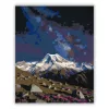 Nyugodt Aoraki éjszaka - számfestő készlet - Számfestő.hu - 60×70cm - Keret nélkül