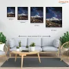 Nyugodt Aoraki éjszaka - számfestő készlet - Számfestő.hu - 40×50cm - Keret nélkül
