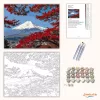 Csendes Fudzsi-csúcs - számfestő készlet - Számfestő.hu - 40×50cm - Keret nélkül