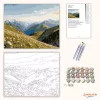 Tiszta hegygerincek - számfestő készlet - Számfestő.hu - 60×70cm - Keret nélkül
