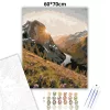 Derengő hegyvölgy - számfestő készlet - Számfestő.hu - 60×70cm - Keret nélkül