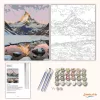 Derűs Matterhorn tükre - számfestő készlet - Számfestő.hu - 40×50cm - Keretre feszítve