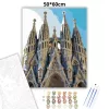 Monumentális Sagrada Família - számfestő készlet - Számfestő.hu - 50×60cm - Keret nélkül