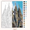 Monumentális Sagrada Família - számfestő készlet - Számfestő.hu - 80×100cm - Keretre feszítve