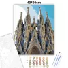 Monumentális Sagrada Família - számfestő készlet - Számfestő.hu - 40×50cm - Keretre feszítve