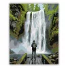 Zúgó vízesés - számfestő készlet - Számfestő.hu - 60×70cm - Keret nélkül
