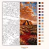 Fenséges Uluru-szikla - számfestő készlet - Számfestő.hu - 40×50cm - Keret nélkül
