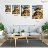 Napsütötte teknős - számfestő készlet - Számfestő.hu - 80×100cm - Keret nélkül