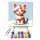 Tarka bájos - gyerek számfestő készlet - Számfestő.hu - 50×50cm - keretre feszítve