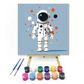 Világűrben - gyerek számfestő készlet - Számfestő.hu - 20×20cm - keret nélkül