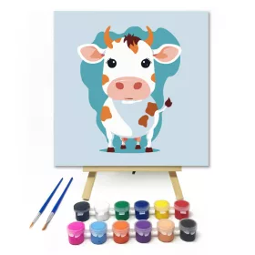 Tarka boci - gyerek számfestő készlet - Számfestő.hu - 20×20cm - keret nélkül