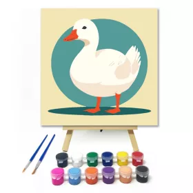 Ludacska - gyerek számfestő készlet - Számfestő.hu - 20×20cm - keret nélkül