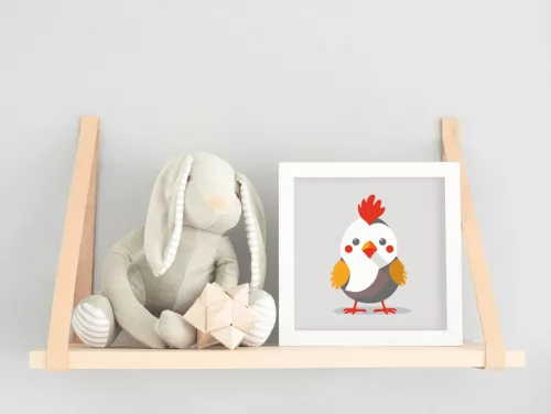 Kis tarajos - gyerek számfestő készlet - Számfestő.hu - 30×30cm - keret nélkül
