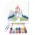 Varázslatos kastély - gyerek számfestő készlet - Számfestő.hu - 50×50cm - keretre feszítve