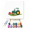 Farm traktor- gyerek számfestő készlet - Számfestő.hu - 20×20cm - keret nélkül