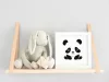 Pocakos panda - gyerek számfestő készlet - Számfestő.hu - 20×20cm - keret nélkül