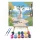 Vidám kecske - gyerek számfestő készlet - Számfestő.hu - 40×40cm - keret nélkül
