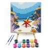 Káprázatos vízalatti világ - gyerek számfestő készlet - Számfestő.hu - 20×20cm - keret nélkül