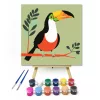 Dzsungel királya - gyerek számfestő készlet - Számfestő.hu - 30×30cm - keret nélkül