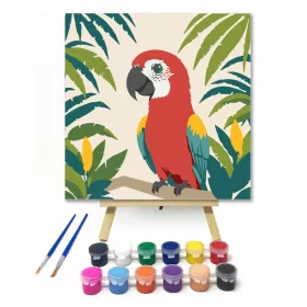 Trópusi dallam - gyerek számfestő készlet - Számfestő.hu - 20×20cm - keret nélkül