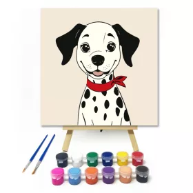 Pöttyöske - gyerek számfestő készlet - Számfestő.hu - 20×20cm - keret nélkül