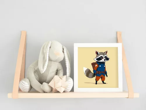 Csillagok közötti úton - gyerek számfestő készlet - Számfestő.hu - 50×50cm - keretre feszítve