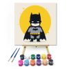 Kis batman - gyerek számfestő készlet - Számfestő.hu - 40×40cm - keret nélkül
