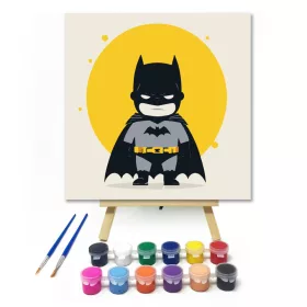 Kis batman - gyerek számfestő készlet - Számfestő.hu - 20×20cm - keret nélkül