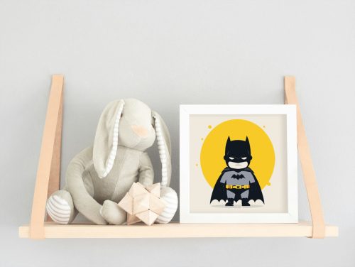 Kis batman - gyerek számfestő készlet - Számfestő.hu - 50×50cm - keret nélkül