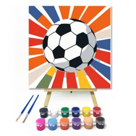 Focilabda - gyerek számfestő készlet - Számfestő.hu - 20×20cm - keret nélkül